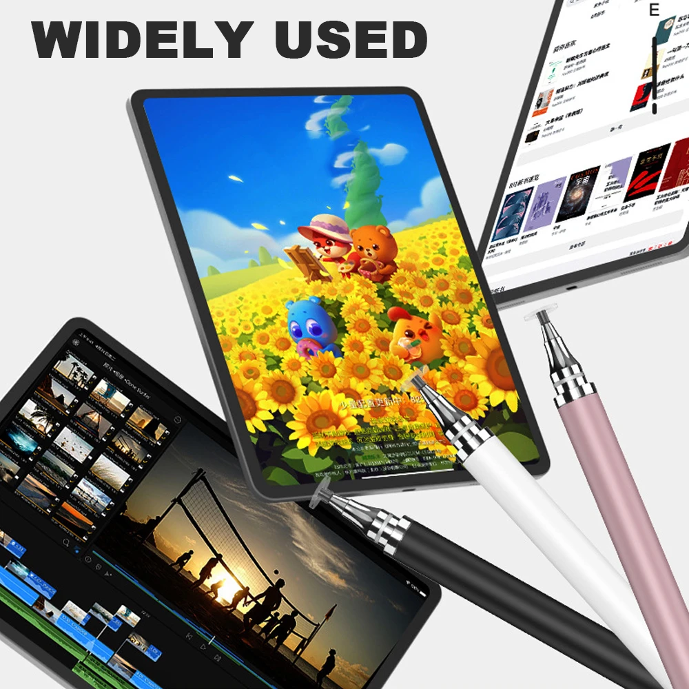 Universal 2 In 1 Stylus Pen For iOS Android Touch Pen Drawing Capacitive Pencil For iPad Samsung Xiaomi Tablet Smart phone