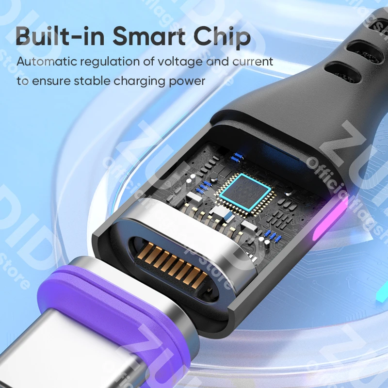 PD240W USB C To Type C Magnetic Charging Cable 5A USB Type C Fast Charger Data Cord For iPhone 15 16 MacBook iPad Samsung Xiaomi