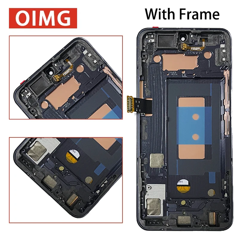 6.4“NEW For LG G8X V50S ThinQ LCD Touch Screen Digitizer For LG G8x V50s LMG850EMW LM-V510N LCD With Fingerprint