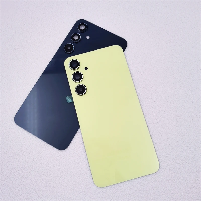 Back Glass Cover For Samsung Galaxy A55 SM-A556E Battery Case Rear Door Housing Lid Panel Shell Repair Parts +Camera Lens &Glue