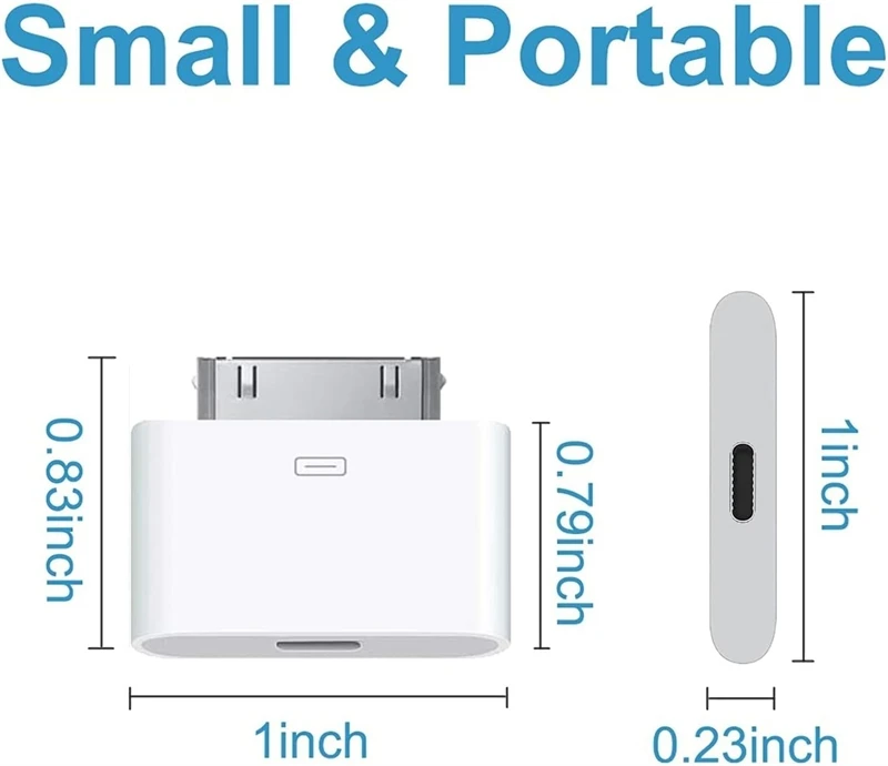 Type C To 30Pin Lightning Adapter 8Pin Charging Sync Connector For IPhone 4 4S For IPad 2 3 IPod Touch Charger cable saver