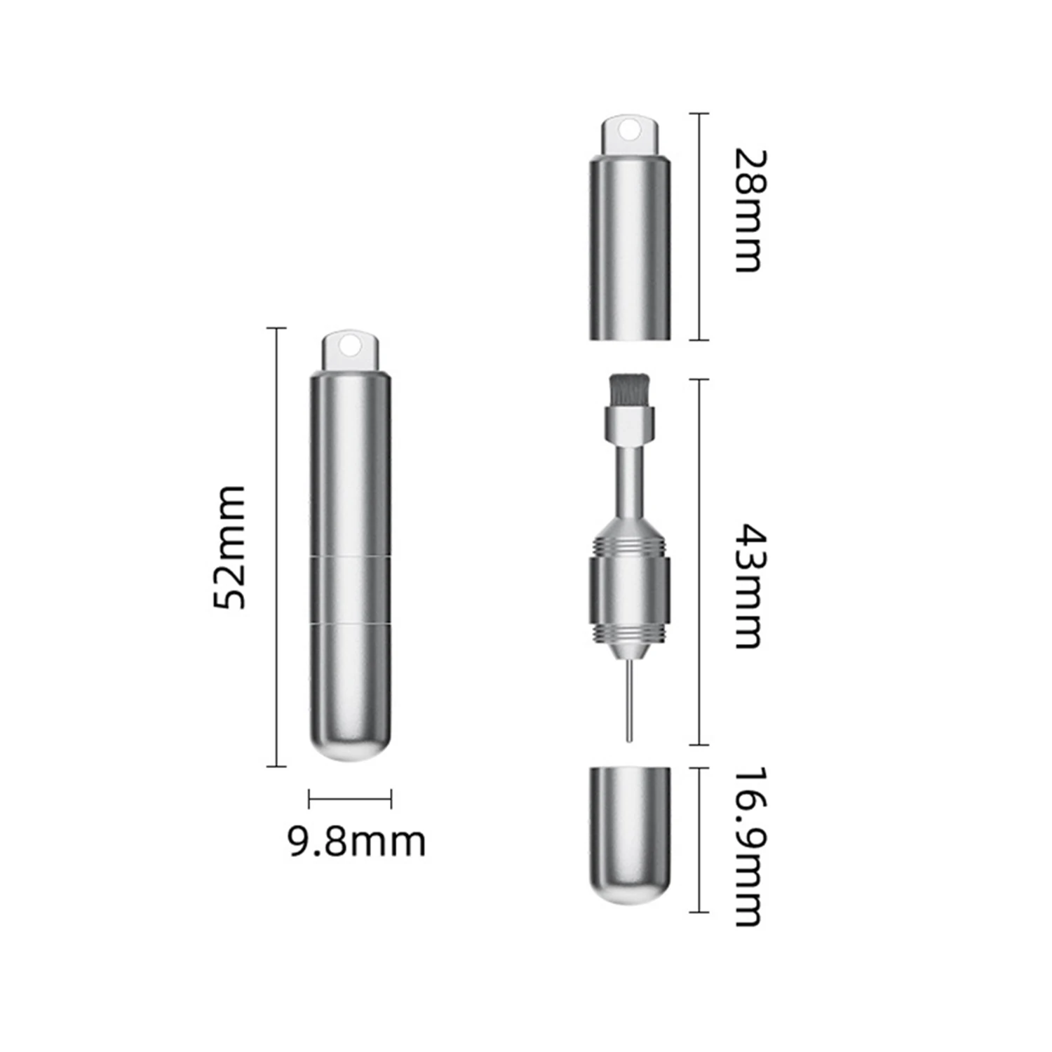 SIM Card Tray Removal Tool with Cleaning Brush, 2 in 1 Portable Keychain Eject Pins Reset Needle & Cleaning Pen for Cell Phone.