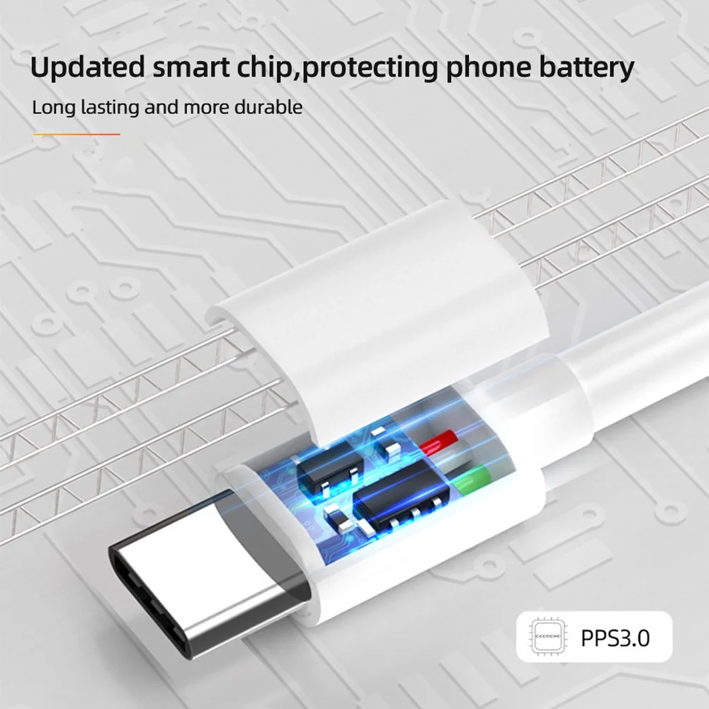 1PC Cable 120W Super Fast Charging USB to Type C Cable For Android Highspeed Data Transfer For Xiaomi Redmi Huawei iPhone