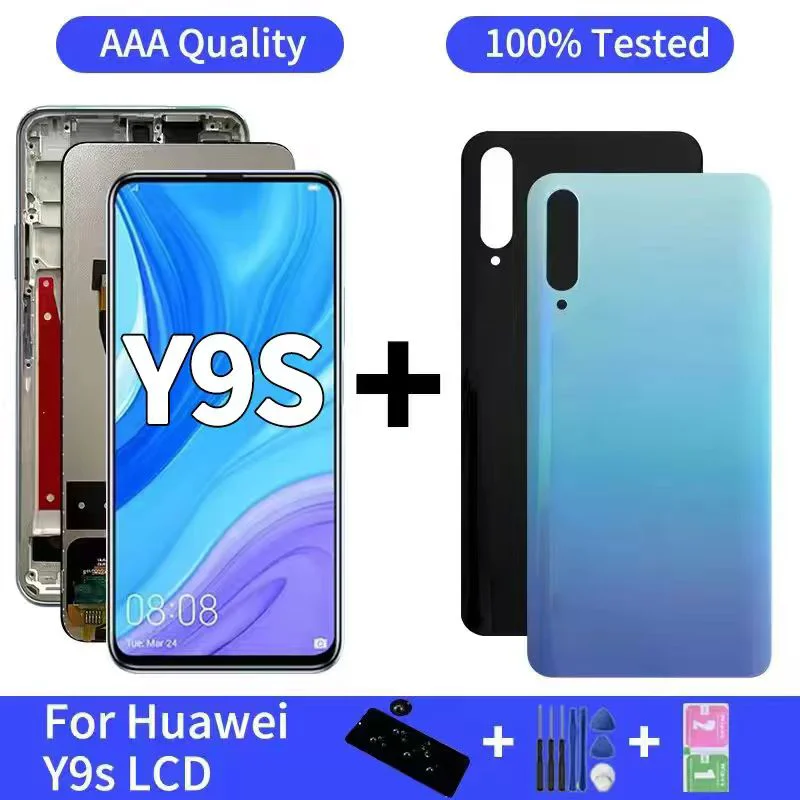 6.59"Y9S Display For Huawei Y9s STK-L21 L22 LX3 LCD Display Touch Screen Digitizer For Huawei P Smart Pro 2019 LCD With Frame