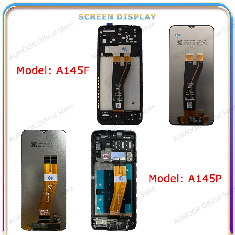 LCD Display For Samsung Galaxy A14 4G 5G A145F A145P A146B A146P A146U LCD Display Touch Screen Digitizer Assembly Panel Replace