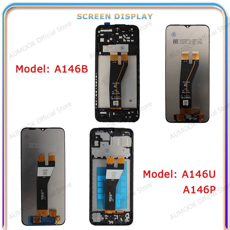LCD Display For Samsung Galaxy A14 4G 5G A145F A145P A146B A146P A146U LCD Display Touch Screen Digitizer Assembly Panel Replace