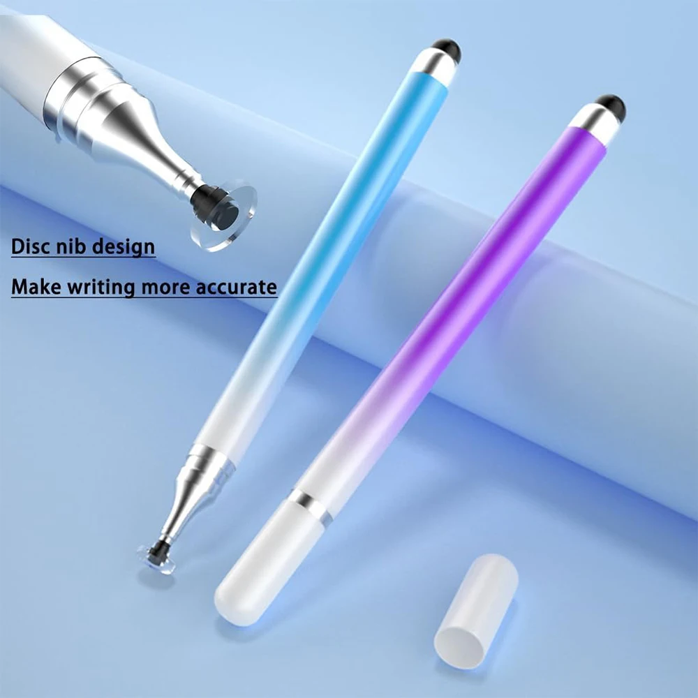 Stylus Pen for Touch Screens 2-in-1 Tablet Pen Stylus Pencil for IPad/iPhone/Tablets/Android/Samsung All Capacitive Touch Screen
