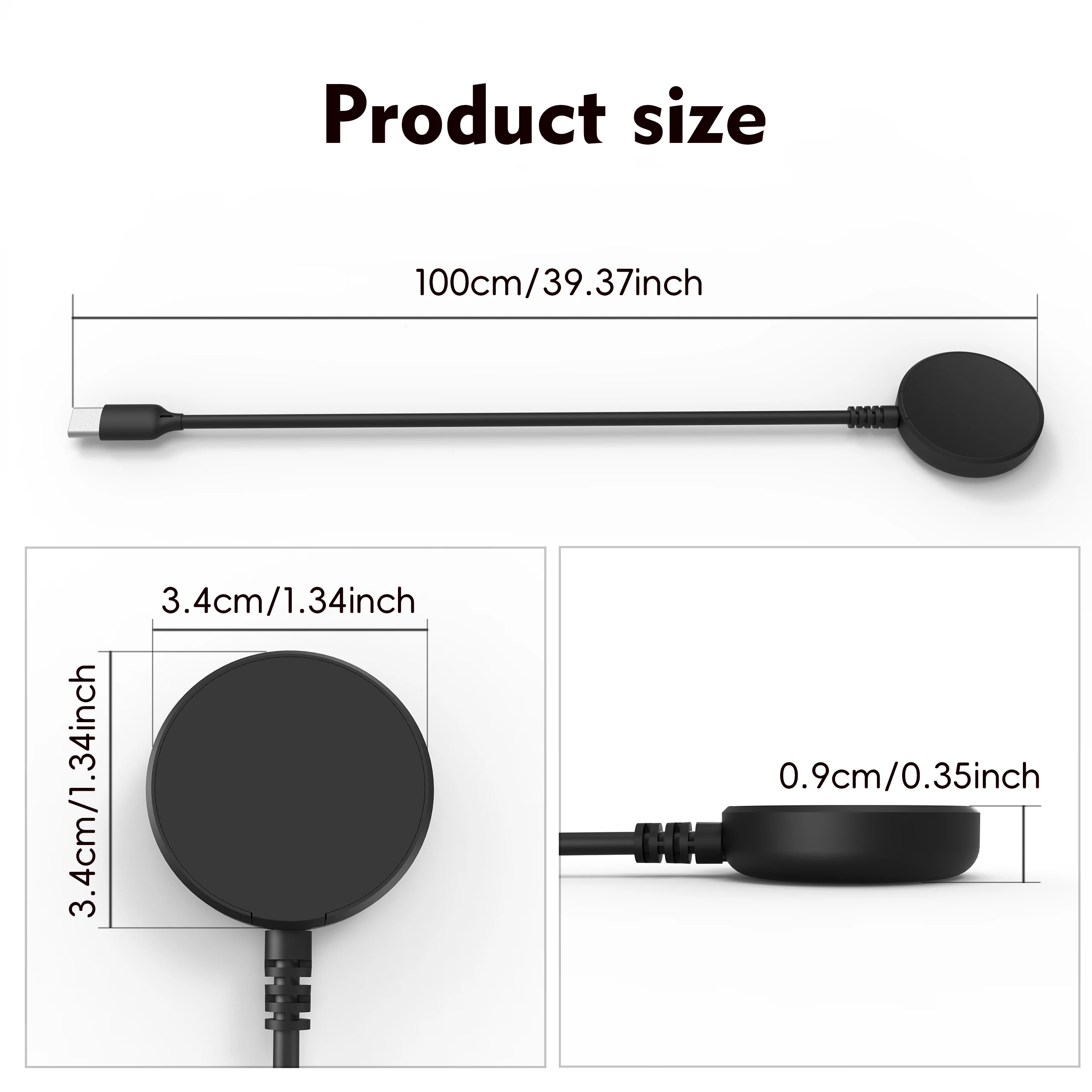 Watch Whiress Charger for Galaxy Watch Charger Cable for Galaxy Watch 3/4/5/6/7/8 Ultra 4/6/8 Classic 5 Pro Active 1/2