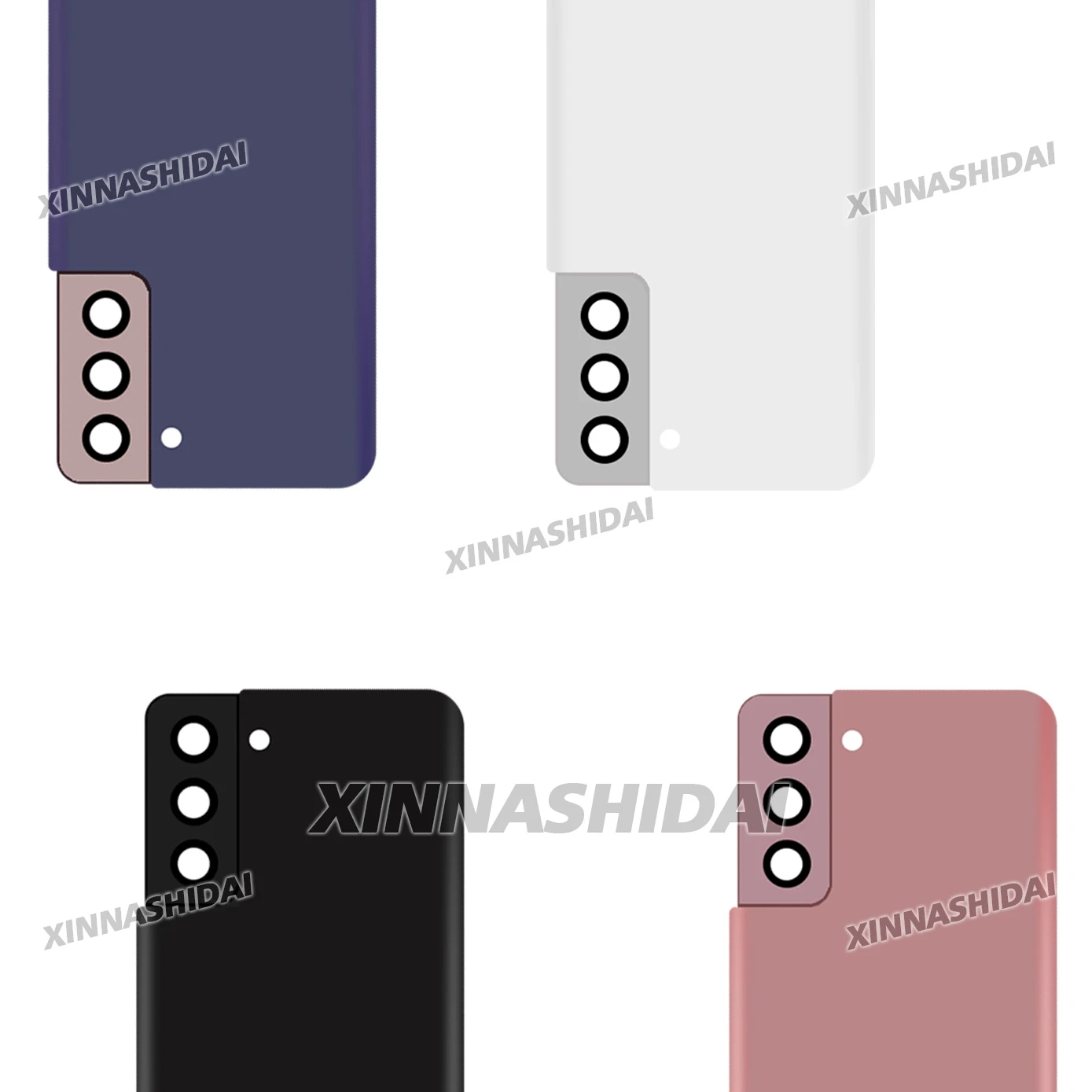 High Quality Glass Battery Cover For Samsung Galaxy S21 Plus Back Lid Door Rear Housing Case With Camera Lens Adhesive Sticker