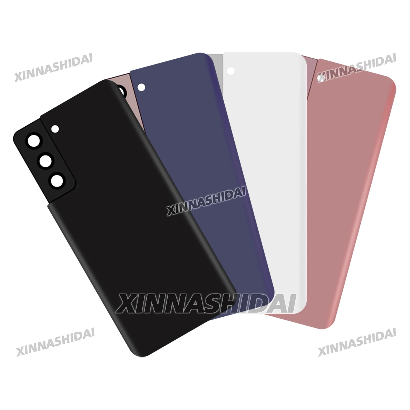 High Quality Glass Battery Cover For Samsung Galaxy S21 Plus Back Lid Door Rear Housing Case With Camera Lens Adhesive Sticker