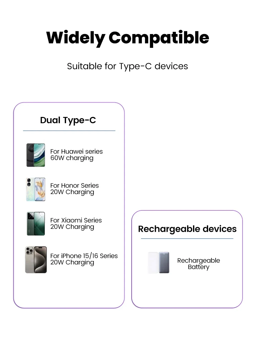 PD 60W 20W Fast Charging Cable Portable Lanyard Type C To Type C or To Lightning Jack For iPhone 17 16 15 14 13 12 11 Pro Max