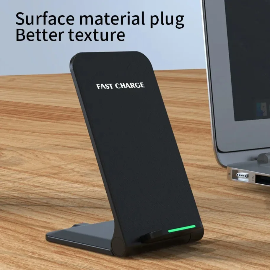 VIKEFON Wireless Charger Stand Pad For iPhone 17-12 Pro X XS Max XR 8 Samsung Xiaomi Induction Fast Charging Dock Station