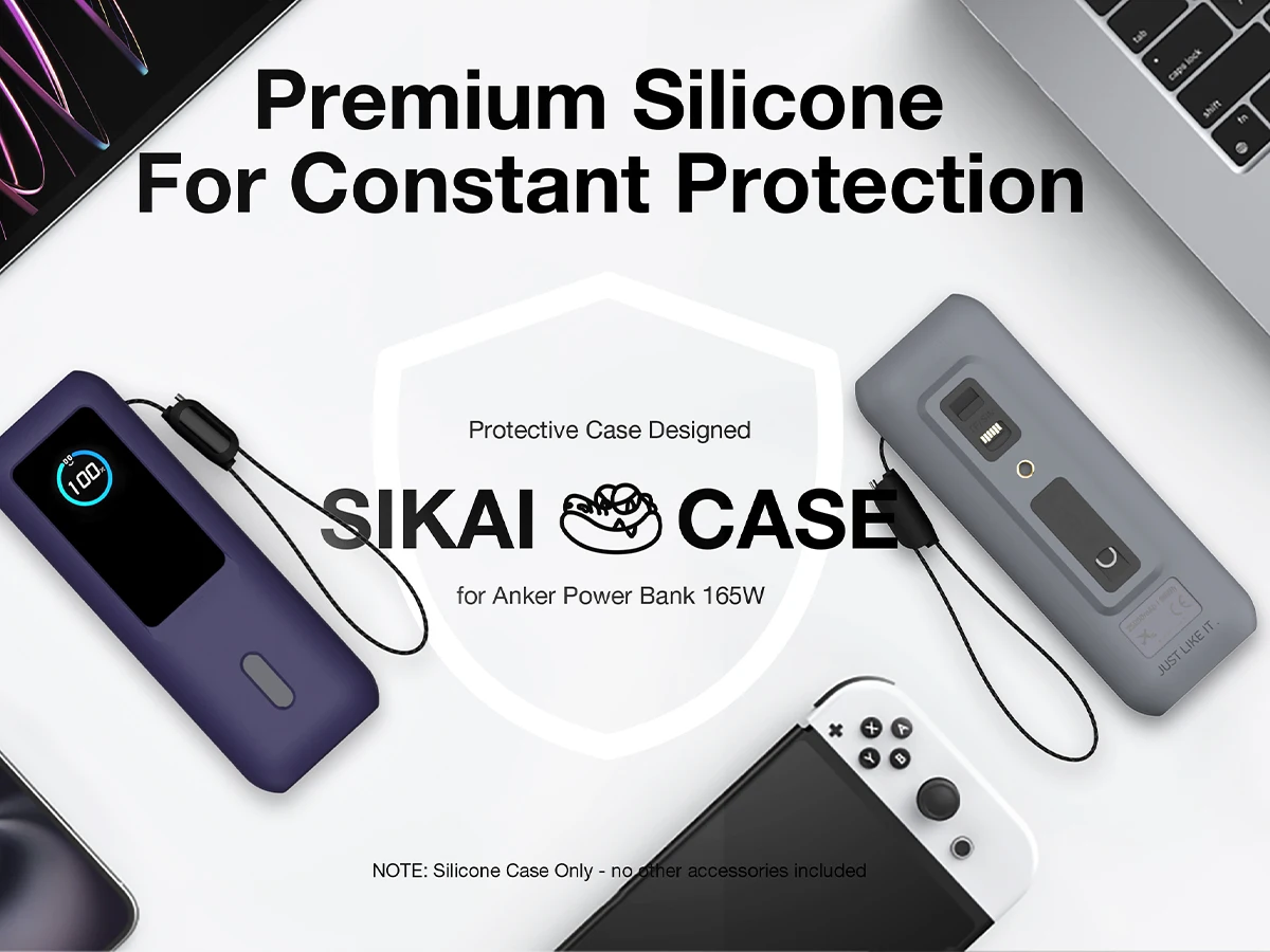 SIKAI Silicone Portable Charger Case for Anker zolo 2in1165W PowerBank Shockproof Cover(Case Only)