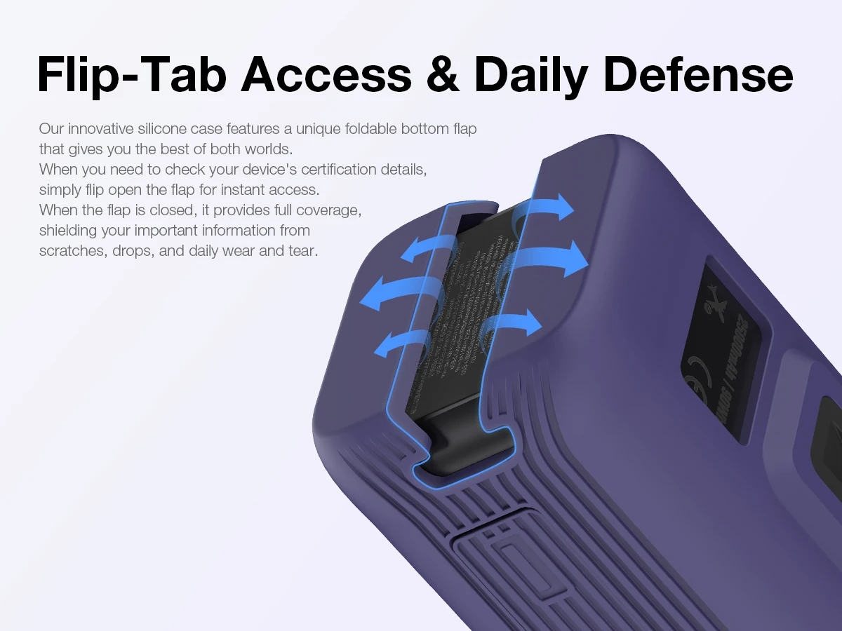 SIKAI Silicone Portable Charger Case for Anker zolo 2in1165W PowerBank Shockproof Cover(Case Only)