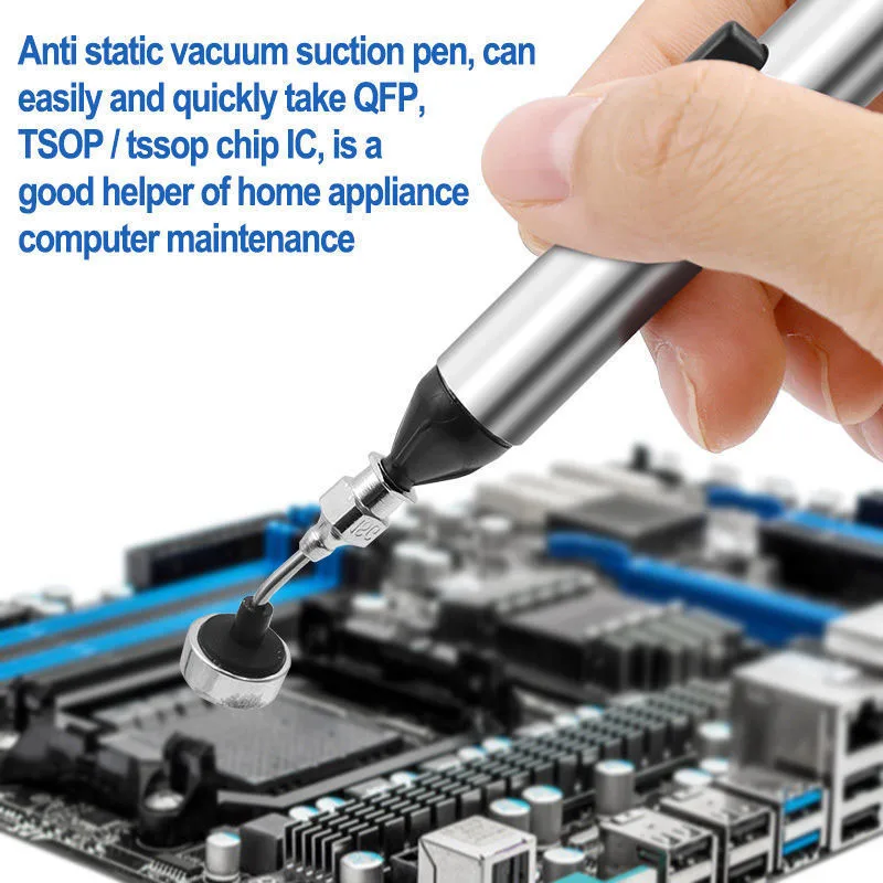 New Anti-satic IC Pick Vacuum Suction Sucker Pen FFQ939 for BGA SMD Work Reballing Aids repairing machine Tool kit