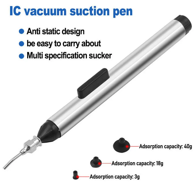 New Anti-satic IC Pick Vacuum Suction Sucker Pen FFQ939 for BGA SMD Work Reballing Aids repairing machine Tool kit