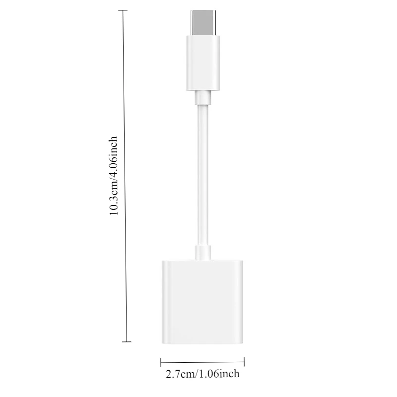 2 in 1 USB C to 3.5mm Audio Adapter Charging Splitter, Type C Aux Headphone Jack Dongle for iPhone 16 15 Pro Max Samsung S22 S21