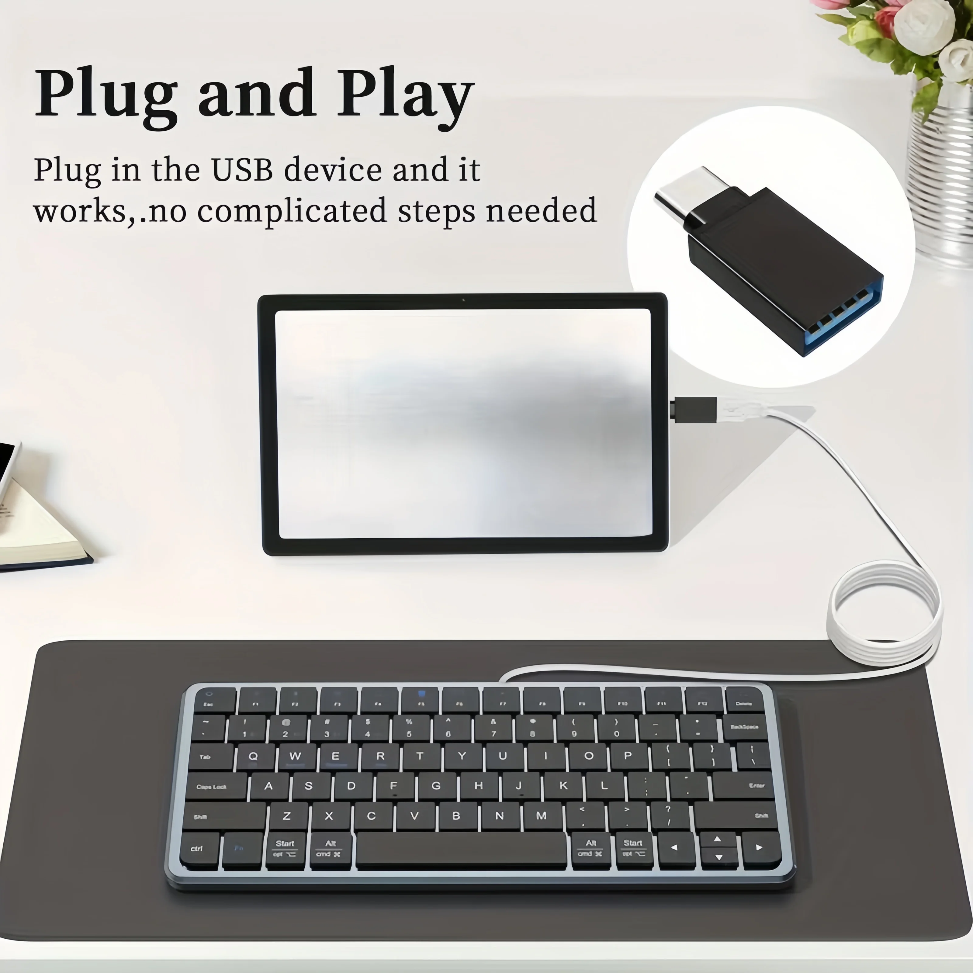 Set of 8 USB 3.0 to USB-C Adapters – Type C Male/Female OTG Converter for Laptops, Vehicles, Phones, And Pcs (Comes with Micro