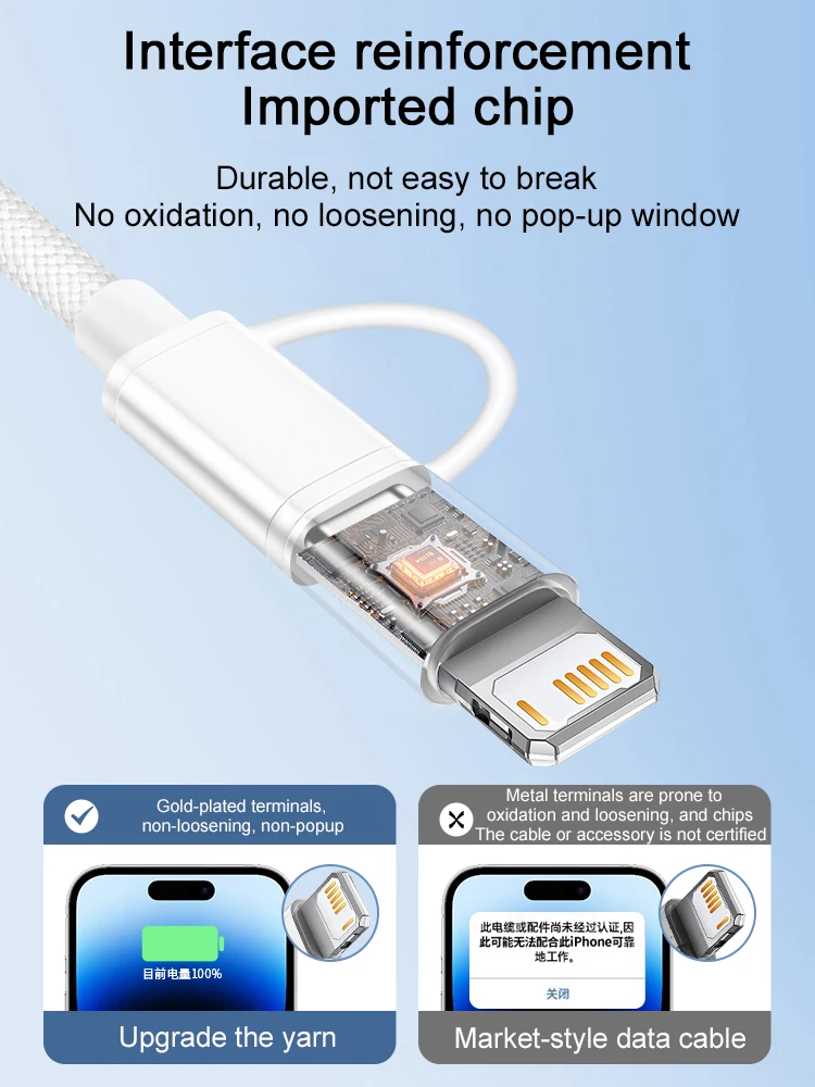 100W Weaving Fast Charging USB Cable For Apple iPhone 14 13 12 11 17 Air 15 16 Pro Max Plus Type C Date Cable Phone Accessories