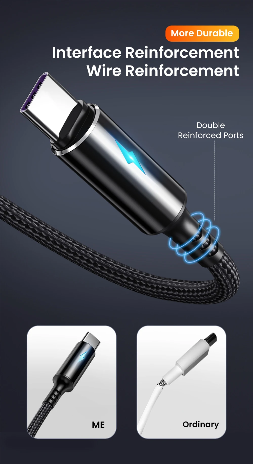 25cm Short USB Type C Cable 3A Data Micro USB Cable for iPhone Huawei Xiaomi Power Bank Fast Charging Data cable