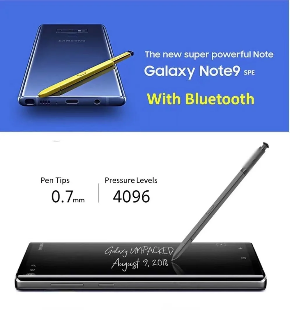 New Touch Stylus S Pen For Samsung Galaxy Note 9 Note9 N960 N960F N960P With Bluetooth Function with logo