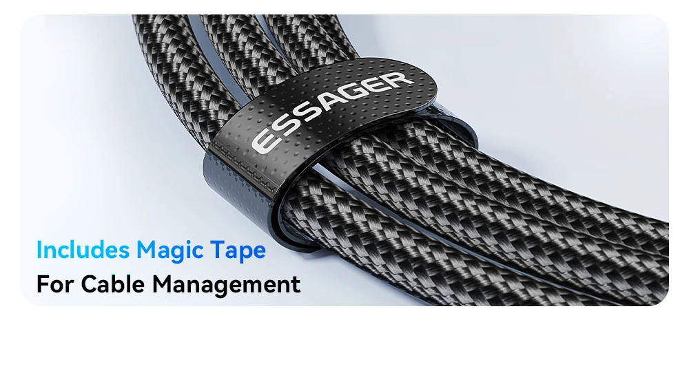 Essager 120W USB Type C Cable Fast Charging USB C Charger Cord for iPhone 15 14 13 12 Huawei with LED Digital Display Cable