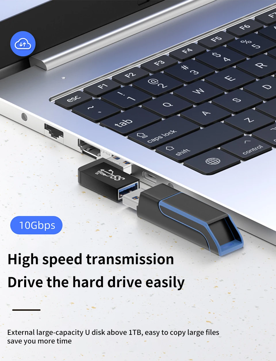 NNBILI 90 Degree Right Angle USB 3.0 Extension Adapter Upward Elbow USB Connector For PC Male to Female Extension Plug Converter