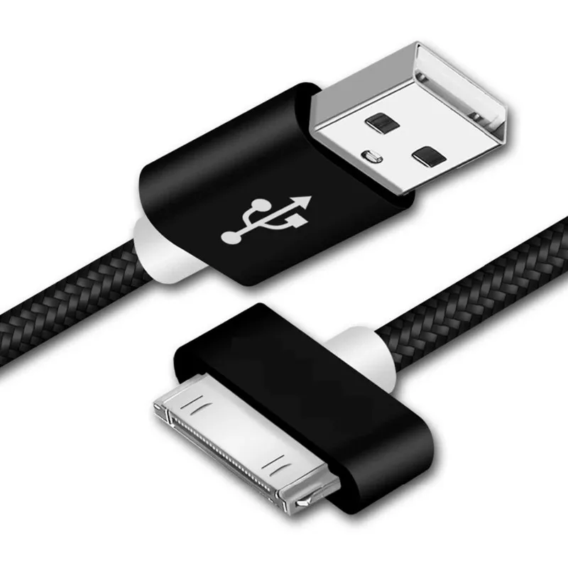 1M 2M USB Cable for iPhone 4S 4 3GS 3G Quick Charge Phone Charger Cable for iPad 1 2 3 iPod Nano iTouch 30 Pin Data Adapter Cord
