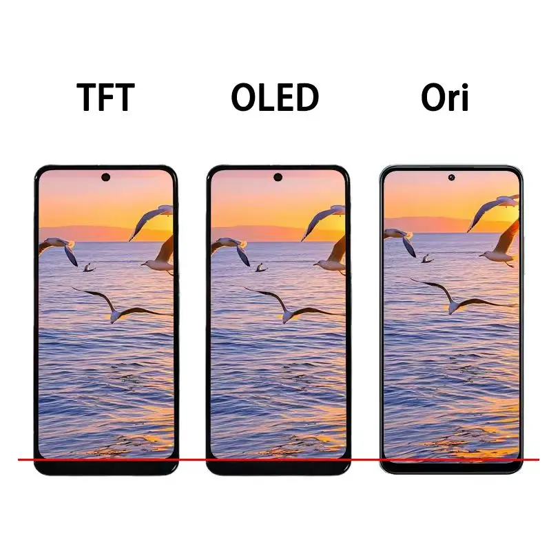 Super AMOLED Note12 Screen for Xiaomi Redmi Note 12 4G LCD 23021RAAEG 23021RAA2Y Display Touch Screen Digitizer Assembly