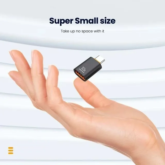 USB3.0 Type-C Data Adapter Type C 10A USB C Male To USB Female Converter For Macbook Xiaomi Samsung Fast OTG Connector 