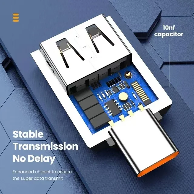 USB3.0 Type-C Data Adapter Type C 10A USB C Male To USB Female Converter For Macbook Xiaomi Samsung Fast OTG Connector 