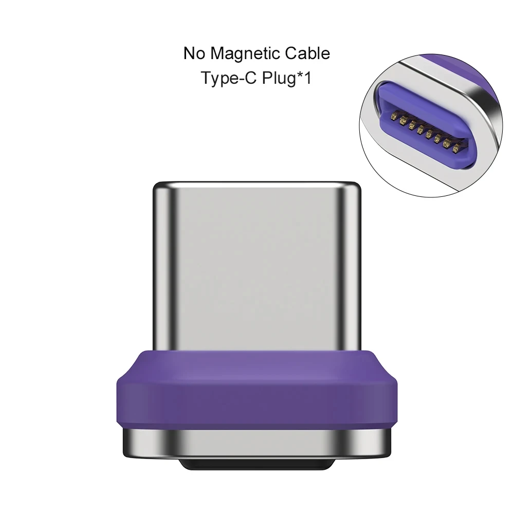 5 Pieces USB-C Magnetic Connector Type C Magnetic Adapter USB C Connector Tips Head for Magnetic Charging Cable Type C Devices