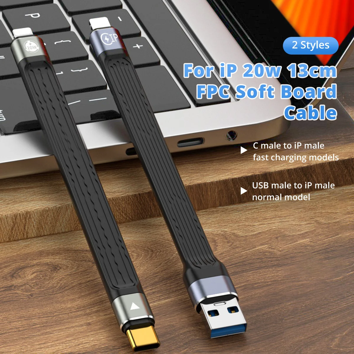 PD 20W USB C Cable for iPhone 14 Pro Max Soft FPC 3A Fast Charging USB C Cabel for iPhone 13 Mini Pro Max Data USB Type C Cable