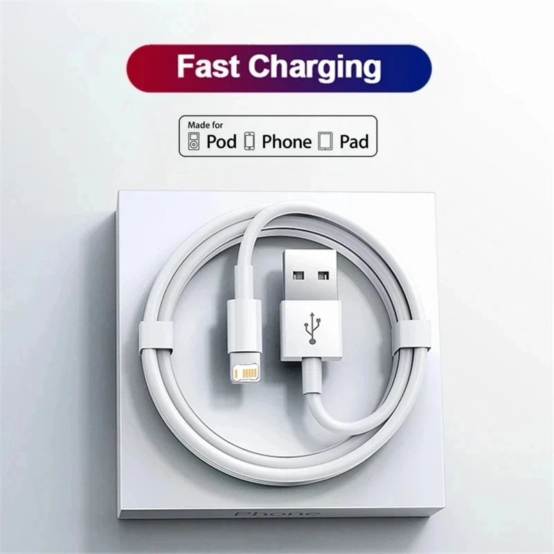 USB Fast Charging Cable For iPhone 11 12 13 Mini 14 Pro Max X XR XS Max 6 6S 7 8 14 Plus SE 2020 Rapid Charge USB Data Cables