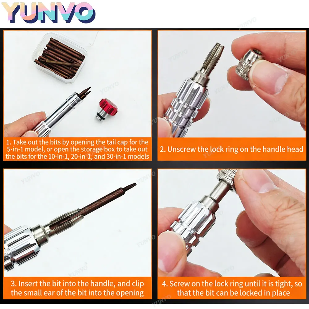 30 in 1 Magnetic Precision Screwdriver Set, S2 Steel Bits, Phone Watch Glasses Repair Tool Kit for iPhone Android