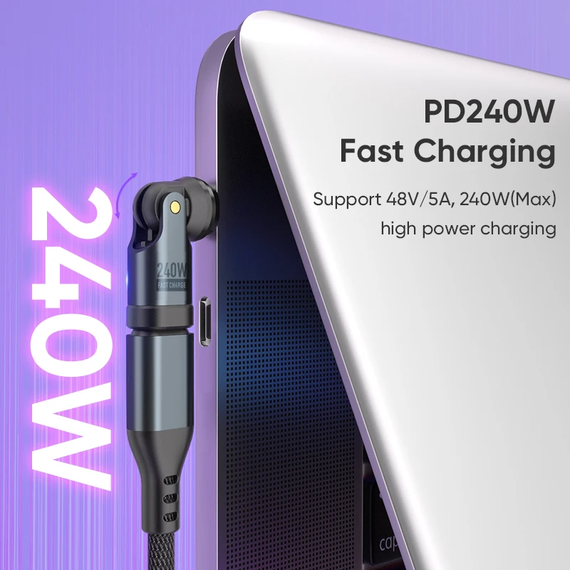 PD 240W Magnetic Adapter for iPhone 17 Pro Samsung Galaxy A06 Sony Xperia 1 VI Lenovo Legion Tab Xiaomi Redmi Note 13 Charging