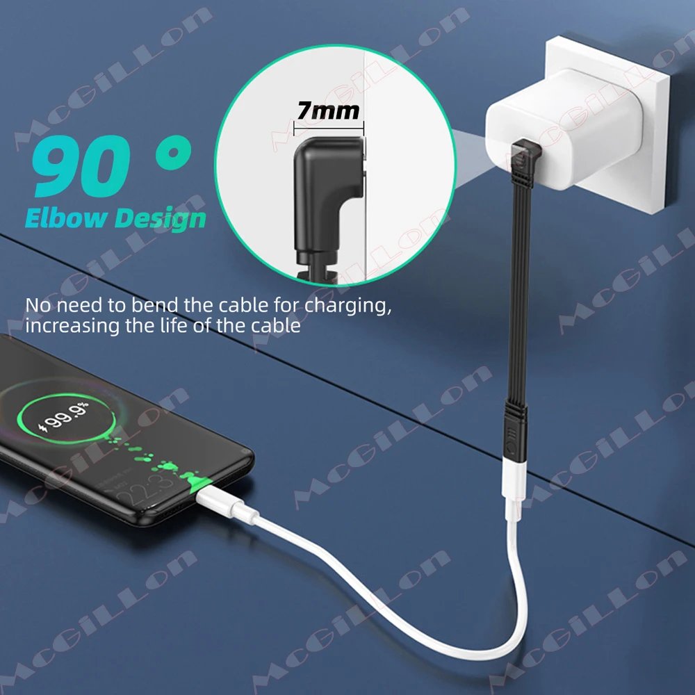 10-100cm Type C to Type-C Conversion Adapter Cable Converter Wire Support 45W Charging & 480Mbps Data Transfer USB C Data Cord