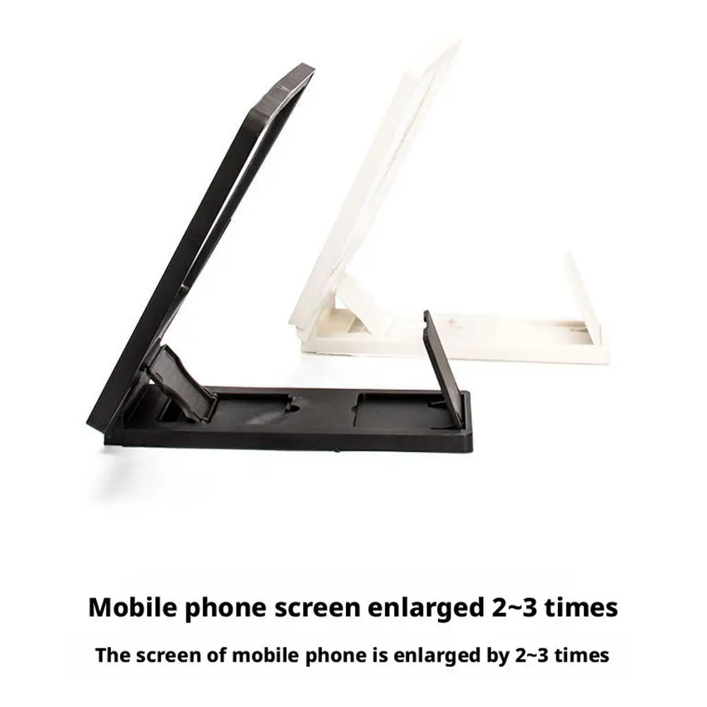 3D HD Mobile Phone Screen Amplifier Stand Pull Out Foldable Cell Phone Screen Enlarger Stand Holder for Enhanced Movie Watching