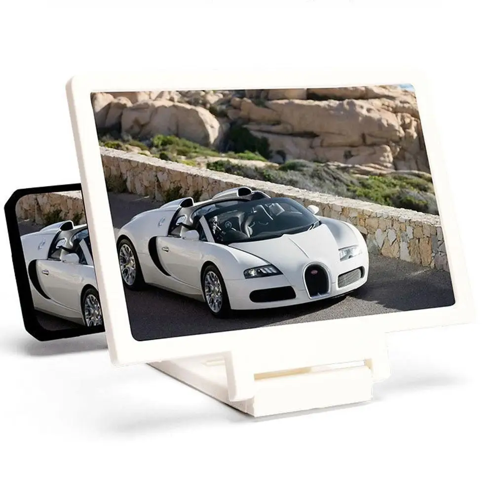 3D HD Mobile Phone Screen Amplifier Stand Pull Out Foldable Cell Phone Screen Enlarger Stand Holder for Enhanced Movie Watching