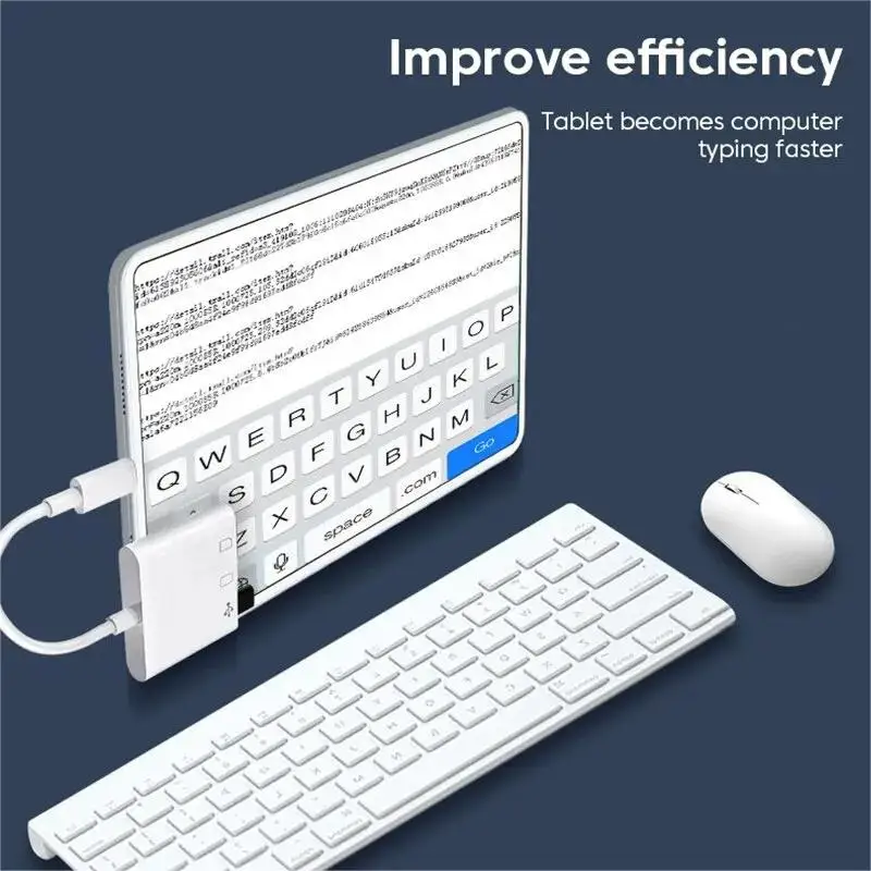 8-in-1 Universal Card Reader USB3.0 Type-C SD/TF Slots Lighting OTG Camera Adapter for Android iPhone iPad External Installation