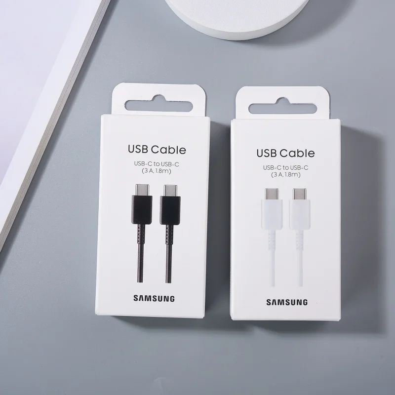 Original SAMSUNG 45W PD USB C Cable 1/1.8M 3A For Galaxy S24 S25 Ultra Note 10 A54 Fold 7 6 25W Fast Charge USB Type C Data Cord