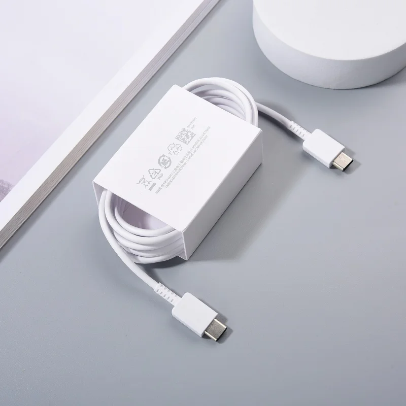 Original SAMSUNG 45W PD USB C Cable 1/1.8M 3A For Galaxy S24 S25 Ultra Note 10 A54 Fold 7 6 25W Fast Charge USB Type C Data Cord