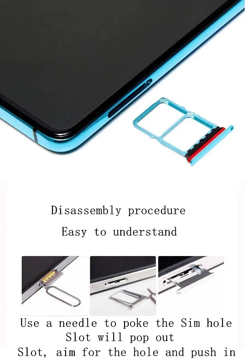 SIM Card SD Card Tray chip slot drawer Holder For Samsung Galaxy S20 S20Plus/+ S20FE S20Ultra SM-G9860 G980F g9880 G781 Cardtray