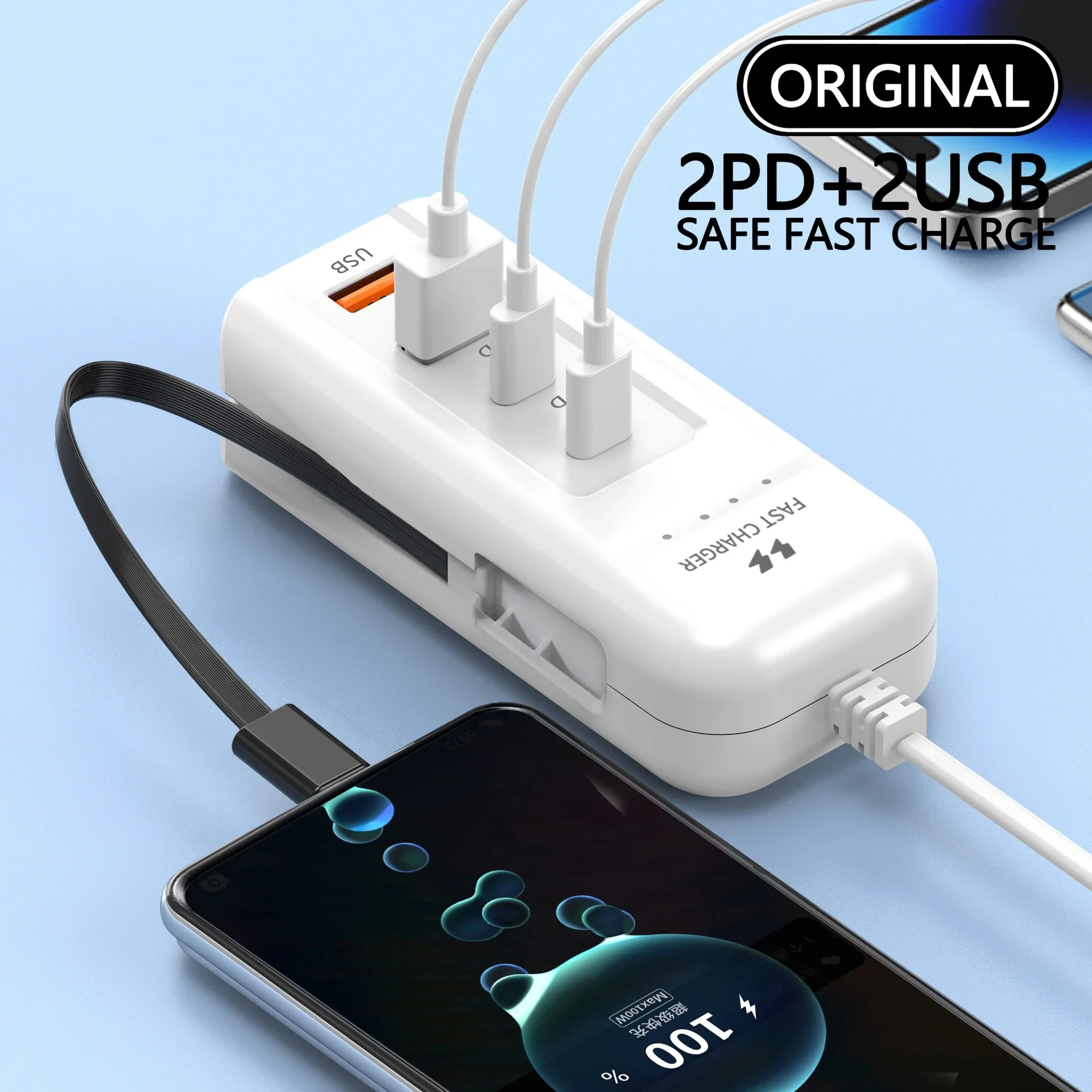 USB Charger PD Type C Fast Charge Quick Wall Chargers Multiport USB Hub Adapter Mobile Phone EU/US Plug USB Type C Quick Charger