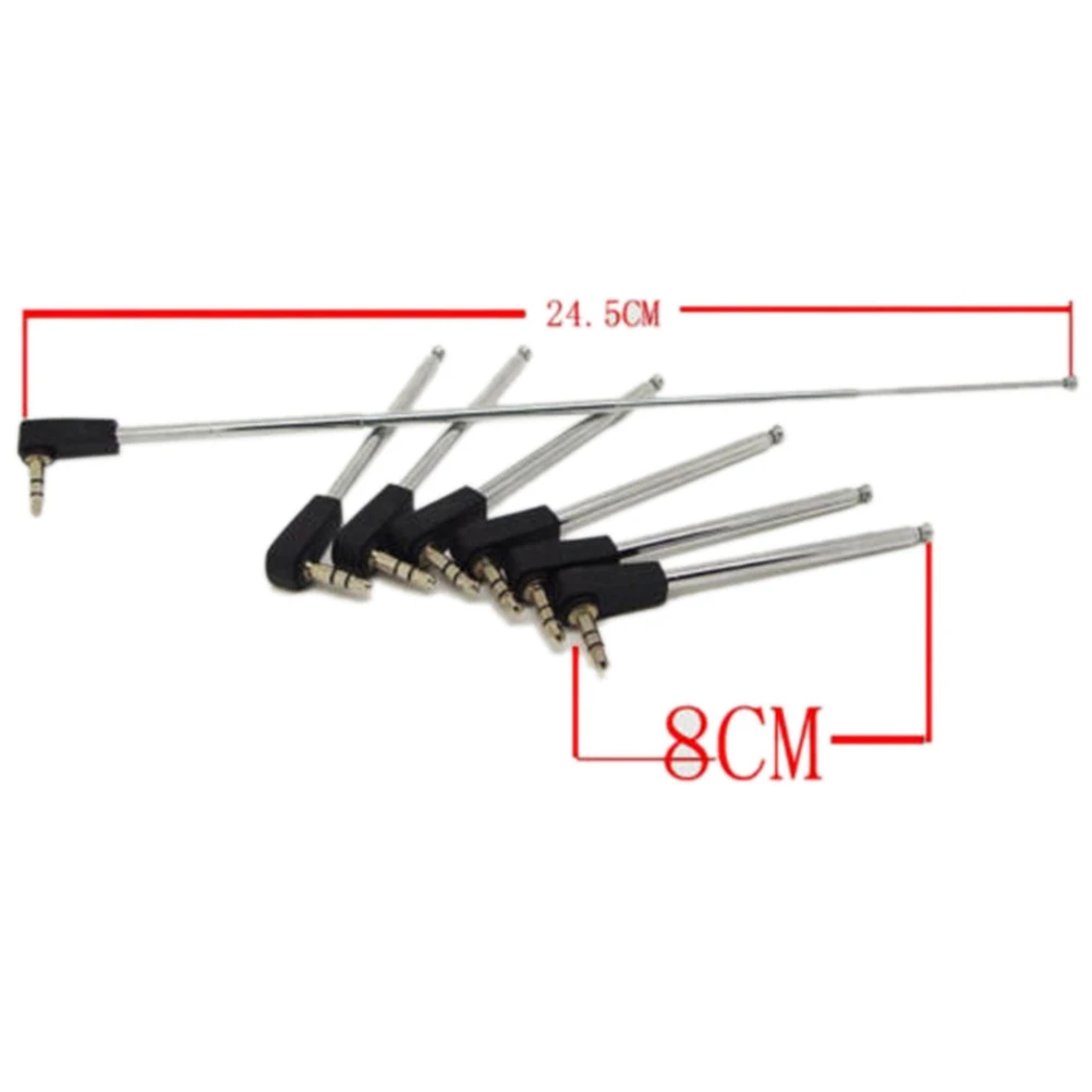 1pc Mobile Phone Antenna 3.5mm Male FM Radio Antenna For Mobile Cell Phone Television Radio Retractable Aerial Antenna