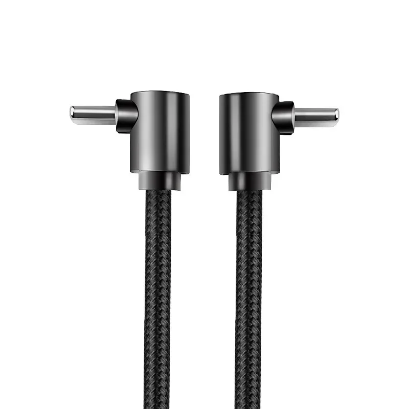 90 Degree Elbow 60W USB Type C Fast Charging Data Cable Mobile Phone For iPhone Samsung Xiaomi Huawei Quicked Charger Cord 1m/2m