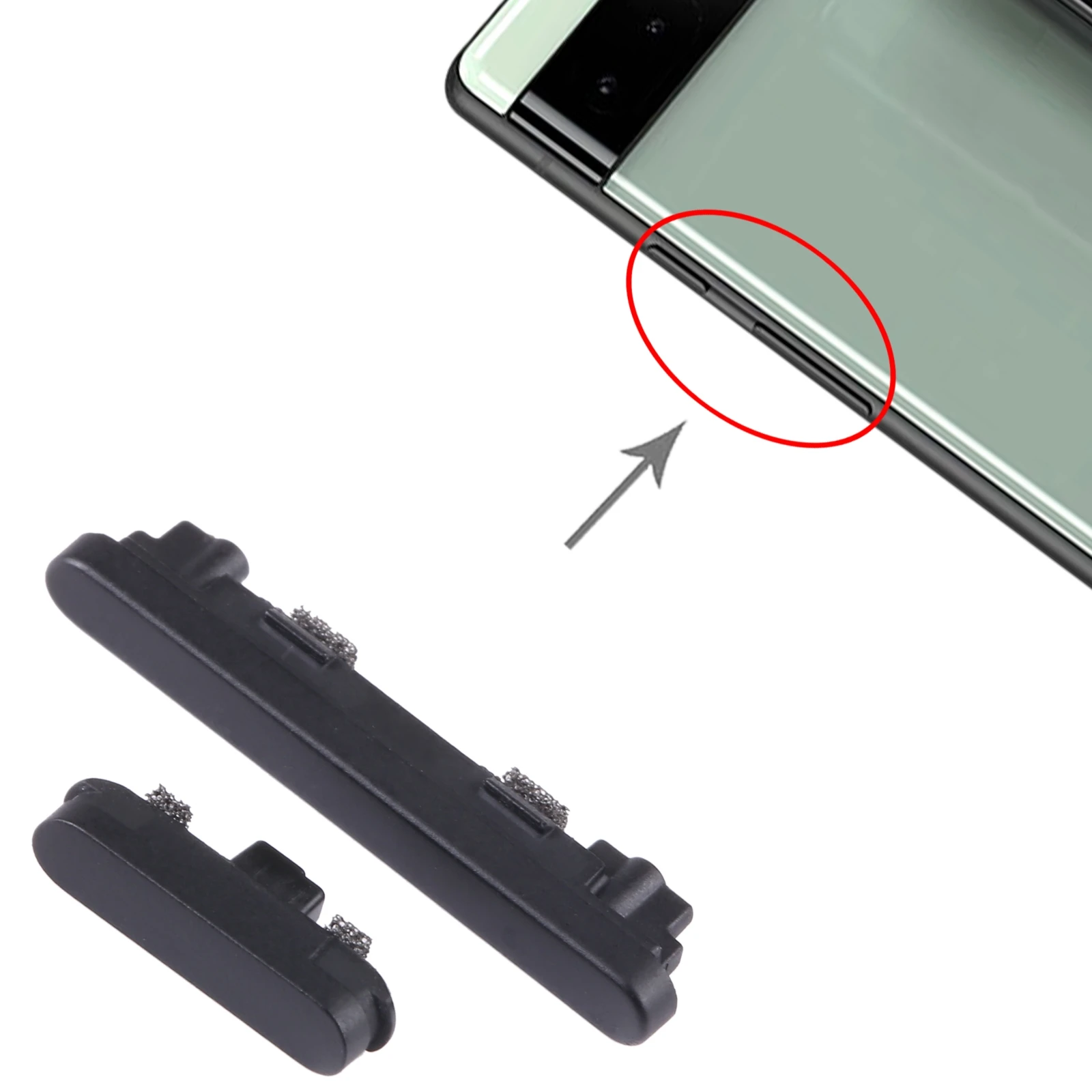 For Google Pixel 6A Power Button + Volume Control Button Spare part
