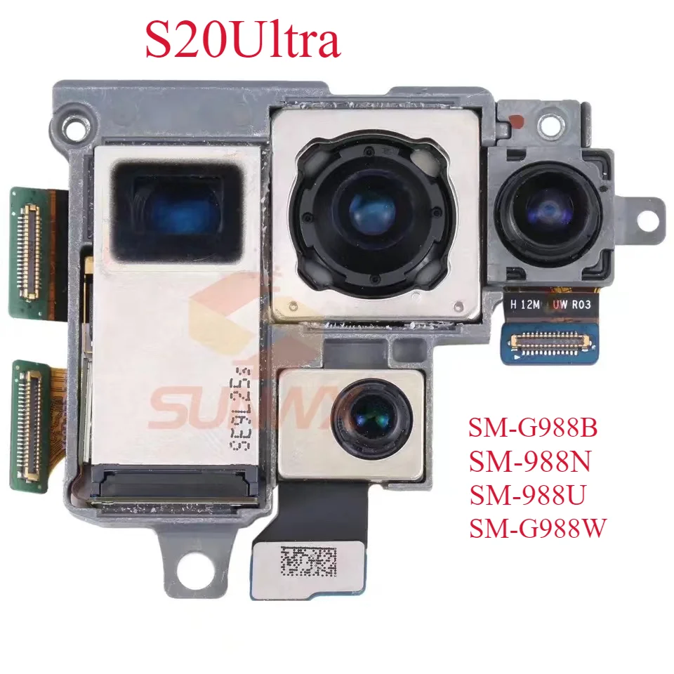 For Samsung Galaxy S20 Ultra 5G SM-G988B Camera Set Telephoto + Depth + Wide + Main Camera SM-G988U G988N G988W