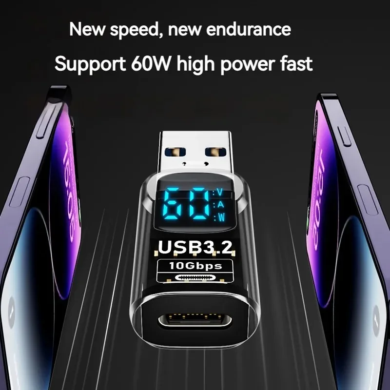 140W 60W 36W USB Type C Converter Digital Display 40Gbps 8K Video Fast Charging USB Adapter for iPhone 17 iPad Laptop Monitor