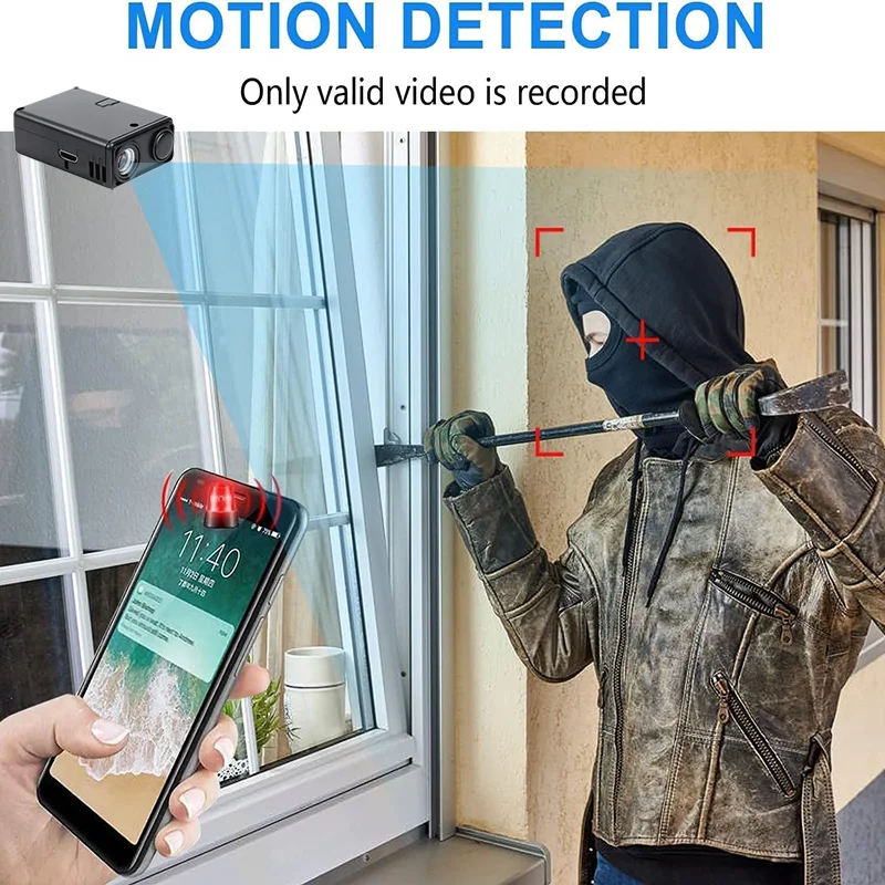 Lenovo 4K Camera WiFi Wireless Monitor Night Vision Remote Motion Detecting Camcorders Security Protection Indoor Surveillance